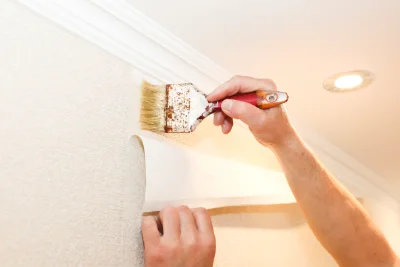 Pose de papier peint à Hinx — revêtements muraux et toiles de verre
